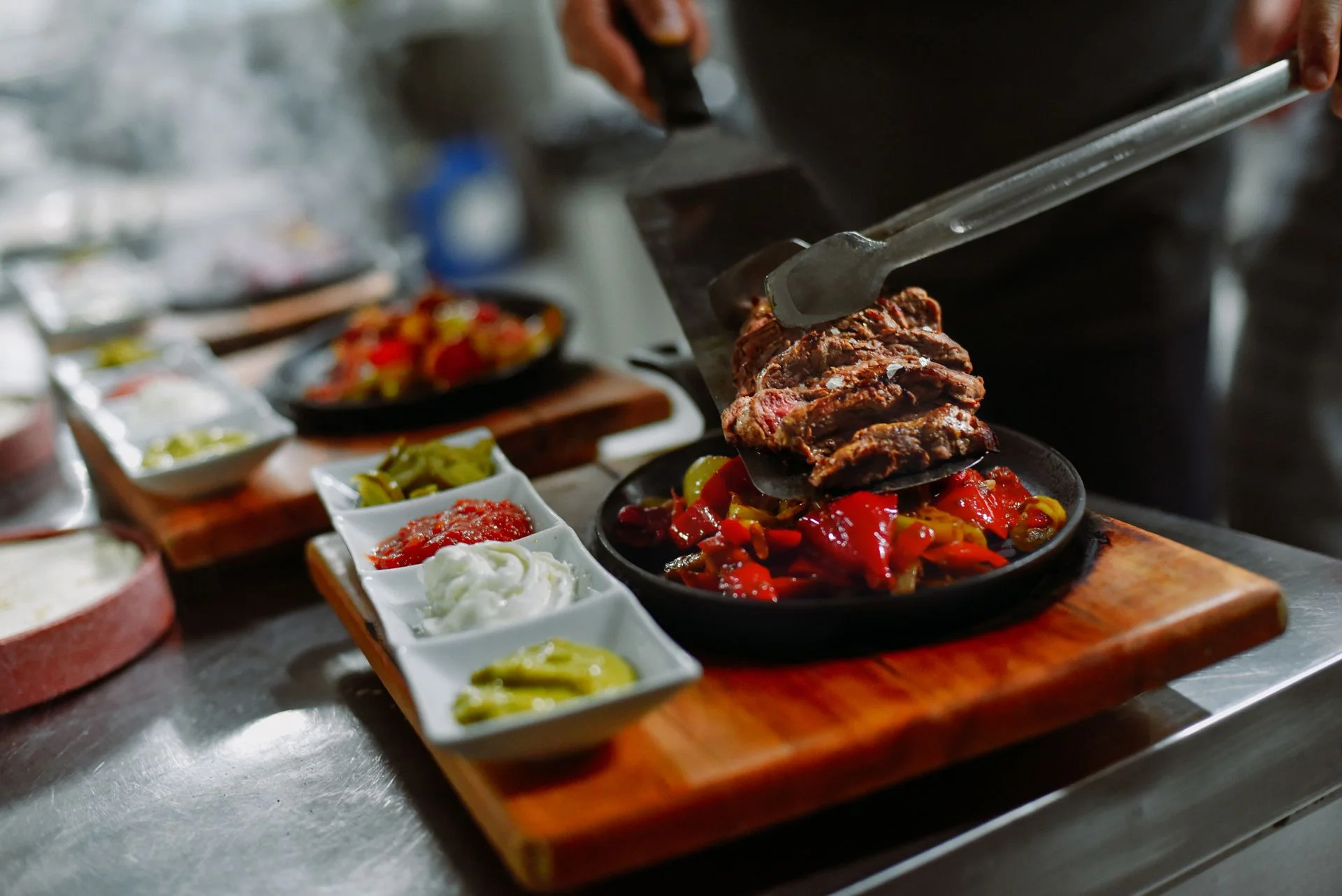 Stek z grillowanymi warzywami